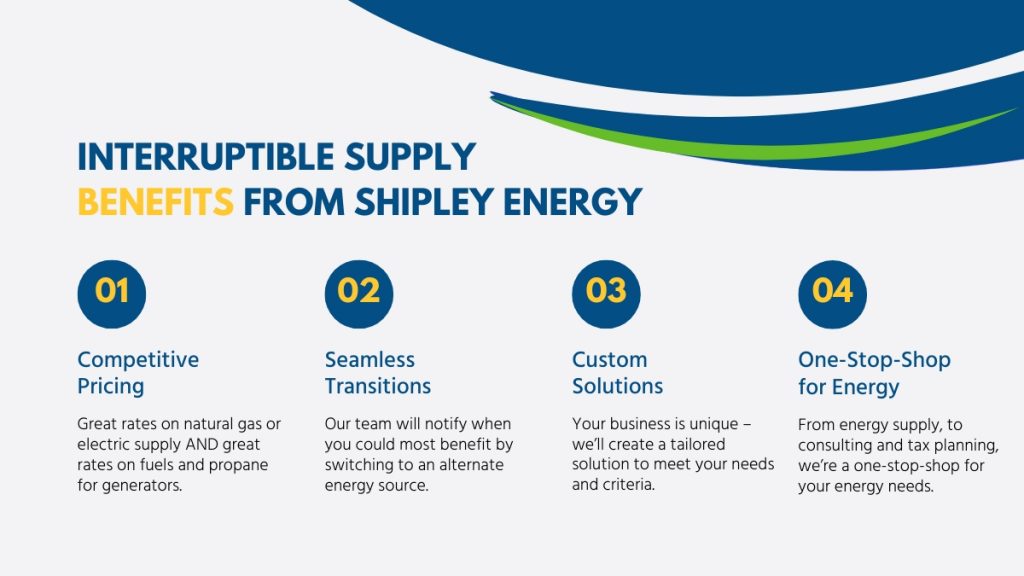 Why Choose Shipley Energy for Interruptible Supply Services?