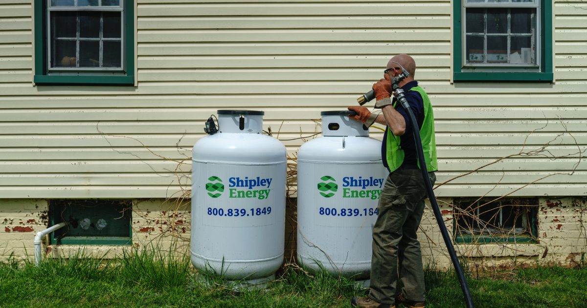 Shipley Energy delivery to propane tanks