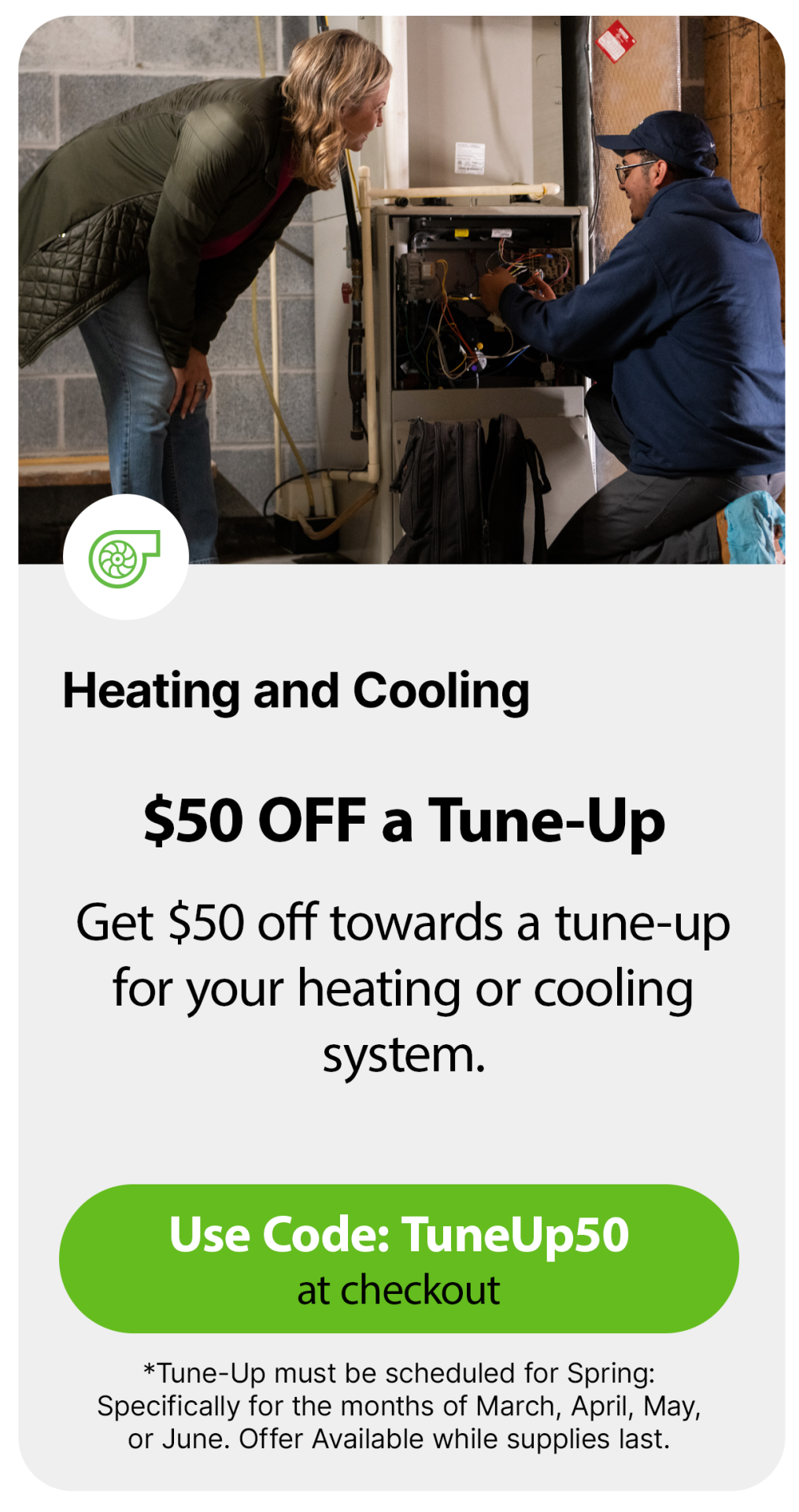 Shipley Energy $50 OFF an HVAC Tune-Up